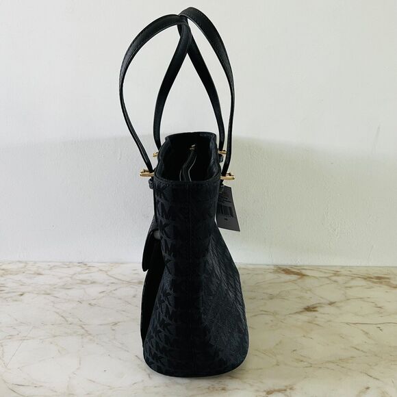 MICHAEL KORS Jet Set Item Solid Black Medium Pocket Multi Function Tote Bag - Picture 6 of 9